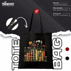 Books garden Tote Bag (Black) With inner pocket