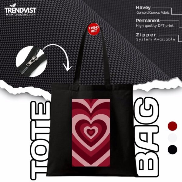 Love illusion Tote bag (black) With inner pocket